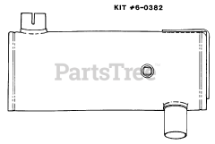 Snapper 1600 (80024) - Snapper Garden Tractor, 16hp Spark Arrestor Muffler - Accessory