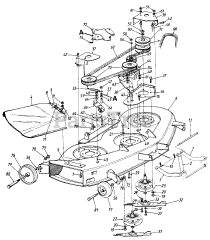 MTD 19806-8 - MTD Mower Deck Assembly Only (1988)