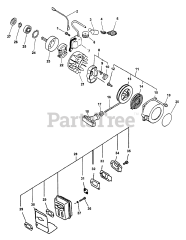 Echo PP-1200 - Echo Pole Saw (Type 1E) Ignition, Starter, Clutch, Muffler