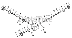 Simplicity 1691167 - Simplicity SunStar 48" Garden Tractor, 20hp 42", 48" &amp; 60" Mower, Drive Assy. (Curtis Gear Box)