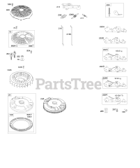 Briggs & Stratton 407777-0100-E1 - Briggs & Stratton Vertical Engine Flywheel, Controls