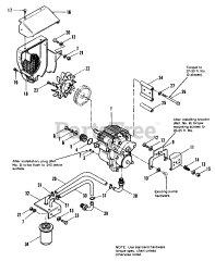 AGCO 616 H (1691502) - AGCO Lawn Tractor, 16hp Hydrostatic Pump Group