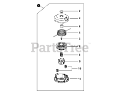 Echo SRM-22 GES - Echo String Trimmer (SN: S55822001001 - S55822999999) Trimmer Head