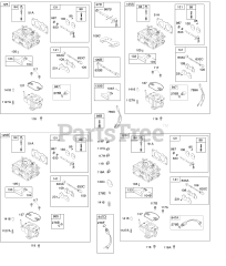 Briggs & Stratton 358777-0100-E1 - Briggs & Stratton Vertical Engine Carburetor, Fuel Solenoid