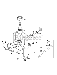 MTD 5P70M0C - MTD Engine 5P70M0C Fuel Tank &amp; Mounting