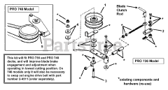 Snapper 7061025 - Snapper Improved Belt Alignment, PRO 748 Kit