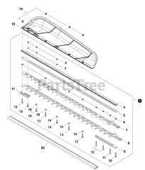 Echo DHCS-2800 - Echo Hedge Trimmer, Battery (SN: E81200001001 - E81200999999)