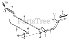 Cub Cadet 182 (133-182-100) - Cub Cadet Lawn Tractor Brake Controls