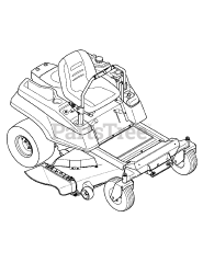 Yard-Man RZT-54 (17AF2ACK004) - Yard-Man 54" Zero-Turn Mower (2012)