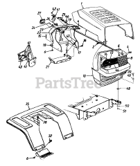 Yard Machines 13AN697G352 - Yard Machines Lawn Tractor (1998) (Walmart)