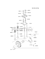 Kawasaki FE120G-AS03 - Kawasaki Engine VALVE/CAMSHAFT