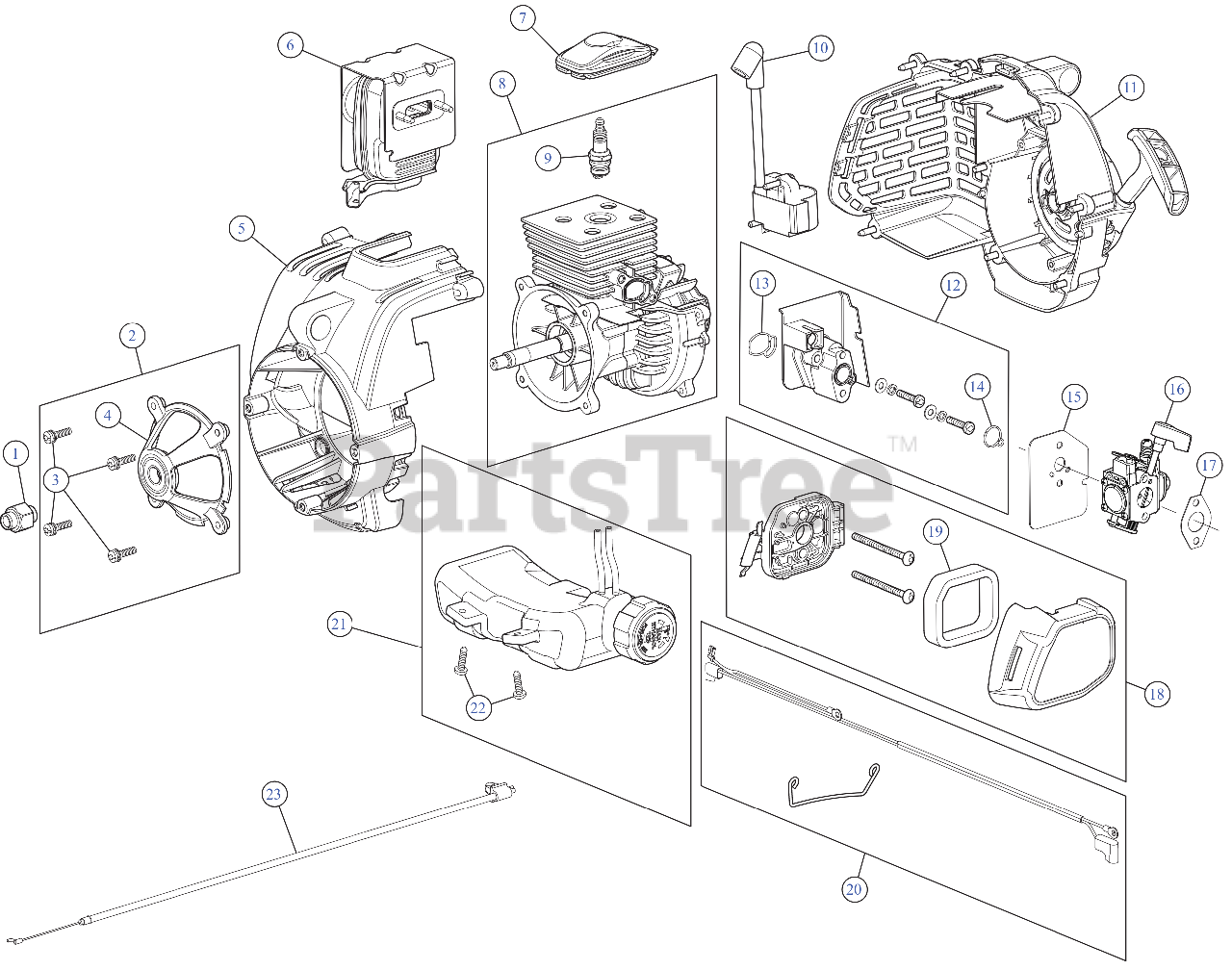 Craftsman CMXGAAMR27MF (41AR27MF793) Craftsman Blower Engine Assembly