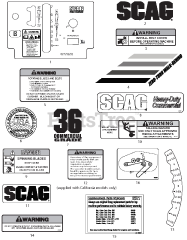 Scag SWZT36-14FS - Scag 36" Walk-Behind Mower, 14hp Kawasaki (SN: M9000001 - M9099999)