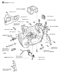 Husqvarna 350 - Husqvarna Chainsaw (SN: 20030100001 - 20041000000)