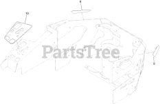 Toro 74055 TA (4000) - Toro 60" Z Master Zero-Turn Mower (SN: 415400000 - 416274271) Decal Assembly