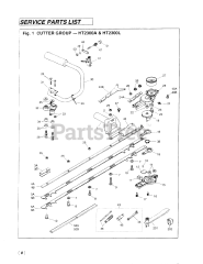 RedMax HT 2300 A - RedMax Hedge Trimmer (SN: 502440 - 504660) (1995-01)