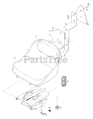 Simplicity 9518 (2097355) - Simplicity Compact Tractor, Diesel Seat Group (3486I37)