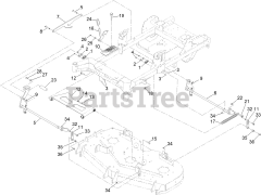 Toro 77285 (2000) - Toro 60" Z Master Zero-Turn Mower (SN: 418100000 - 999999999) Deck Lift Assembly
