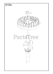 Husqvarna 529347201 - Husqvarna Engine (2021-01) FLYWHEEL