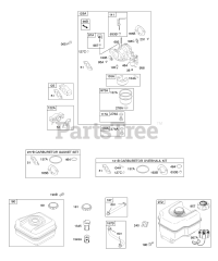 Briggs & Stratton 12H332-0161-B8 - Briggs & Stratton Horizontal Engine Carburetor, Fuel Supply