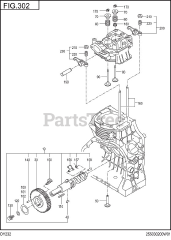 Subaru Robin DY232BB0210 (DY23-2) - Subaru Robin Engine, Diesel 302 Intake &amp; Exhaust