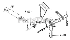 Toro 1-0465 - Toro Lawn Tractor, 12hp (1973) Parts List For 7.060 Hydraulic Lift Linkage (plate 7.6)