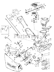Lawn-Boy 3001 - Lawn-Boy Walk-Behind Mower (SN: 700000001 - 799999999) (1967) Model 8002 Grass Catcher Automower Parts List
