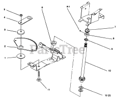 Toro 72062 (264-6) - Toro Yard Tractor (SN: 049000001 - 049999999) (1994) Lower Steering