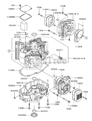 Toro 74198 (Z 153) - Toro 52" Z Master Zero-Turn Mower, Side-Discharge Deck (SN: 220000327 - 220999999) (2002) Cylinder/Crankcase Assembly Kawasaki FH680V-CS10
