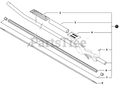 Echo SHC-266 - Echo Shaft Hedge Trimmer (SN: T44113001001 - T44113999999) Main Pipe S/N T44113001142 - T44113999999