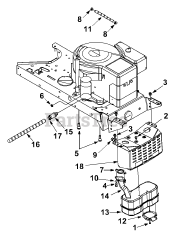 Ryobi 13AD678G034 - Ryobi Lawn Tractor (2002) Engine Accessories Tecumseh