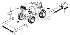 AGCO 312 (1600046) - AGCO Lawn Tractor, 12hp Weight Group - Counterweights (1505I40)