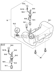 Briggs & Stratton 866089-A - Briggs & Stratton 33cc Brush Cutter (2016) Engine Service Parts - Fuel Tank (TR01771A)