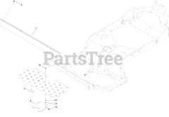 Toro 74909 TE (6000) - Toro 132cm Z Master Zero-Turn Mower, Side-Discharge Deck (SN: 316000001 - 316999999) (2016) SUSPENSION PLATFORM RUBBER MAT ASSEMBLY
