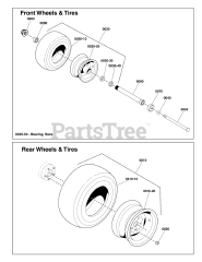 Ferris IS 2100Z (5901585) - Ferris IS2100Z Series 52" Zero-Turn Mower, 26hp Briggs & Stratton, CARB Wheel &amp; Tire Group S/N: 4000795111 and below