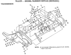 Maxim MX R500 A - Maxim Tiller TRANSMISSION