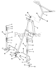 Toro 33-08BP01 (A-85) - Toro Rear-Engine Riding Mower (1985)