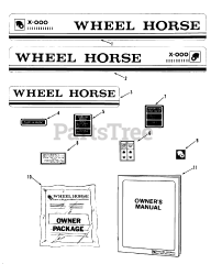 Toro 01-19KE01 (C-195) - Toro Garden Tractor (1982) Decals And Miscellaneous