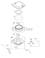 Briggs & Stratton 356447-0665-G1 - Briggs & Stratton Horizontal Engine Air Cleaner Group