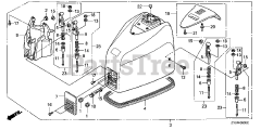 Honda BF200 A4 XA (BAEJ) - Honda Marine Engine, Made in Japan (SN: BAEJ-1200001 - BAEJ-1299999) ENGINE COVER