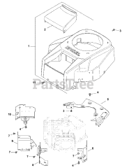 Cub Cadet i1046 (17AF9BKH709) - Cub Cadet 46" Zero-Turn Mower (2007 & Before) Blower Housing Baffles