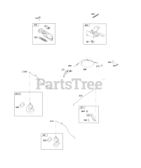 Briggs & Stratton 14B932-0013-H1 - Briggs & Stratton Vertical Engine Controls, Governor Spring, Thermostat