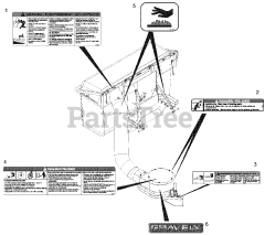 Gravely 892045 - Gravely 3-Bag Powered Bagger (SN: 040000 & Above)