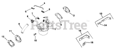 Kohler K341-71334 - Kohler K-Series Engine, Made for Gravely, 16hp, 11.9kW Carburetor (TP-983-B) Rev 9/27/2006