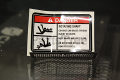 Simplicity 1725575 Danger Rotating Parts Decal