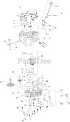Toro 74465 (HD 2000) - Toro 48" Titan Zero-Turn Mower (SN: 400000000 - 403350971) Crankcase and Crankshaft Assembly