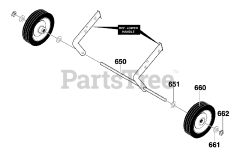 Scotts 621453x31A - Scotts 21" Snow Thrower (2001) Wheels