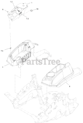 Exmark LZE751CKA524A2 - Exmark 52" Lazer Z E-Series Zero-Turn Mower, Kawasaki FX (SN: 404314159 - 406294344) (Rev B) (2019) Console Assembly