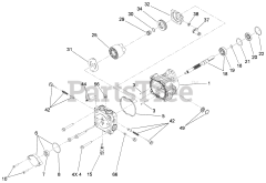 Toro 23208 G (STX-26) - Toro Stump Grinder (SN: 316000001 - 316999999) (2016) Hydraulic Pump Assembly No. 117-6410