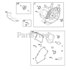 Briggs & Stratton 117432-0624-B1 - Briggs & Stratton Horizontal Engine Cylinder Group